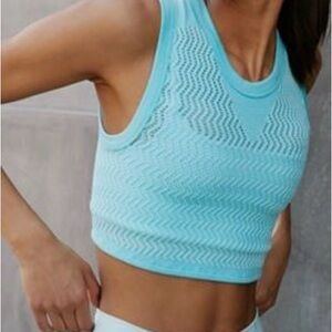 Free People Free Throw Textured Muscle Tank